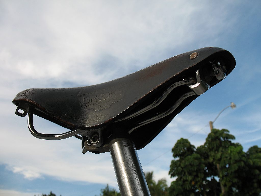 brooks motorcycle saddle